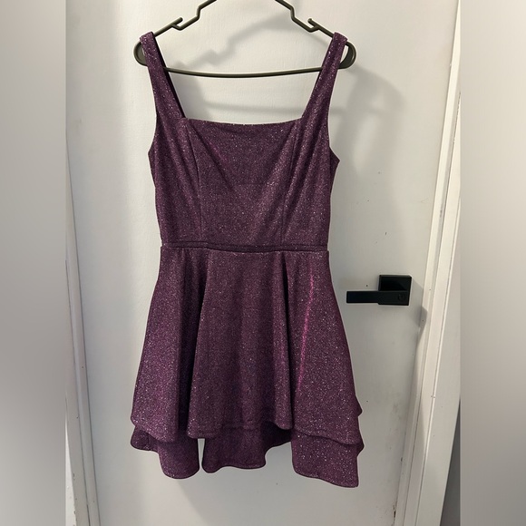 Plum sparkle homecoming/party dress - Picture 2 of 4